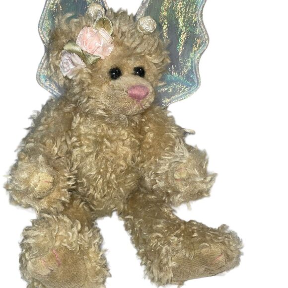 Vintage Ty Attic Treasures Plush Teddy Bear Fairy Rafaella Wings Nursery Shower - Picture 4 of 13